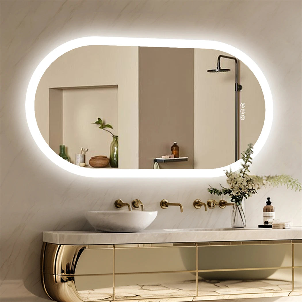 Smart Oval LED Bathroom Mirror