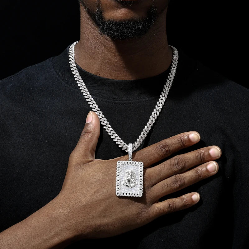 18k Plated Jesus Pendant Necklace