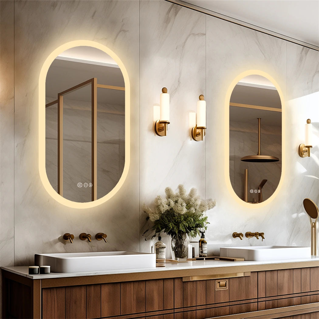 Smart Oval LED Bathroom Mirror