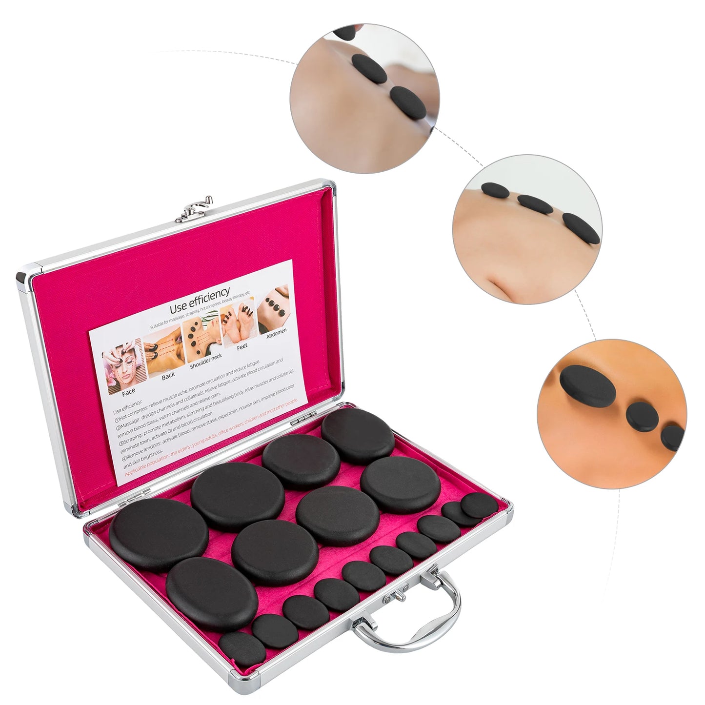 Hot Stones Massage Set with Heater