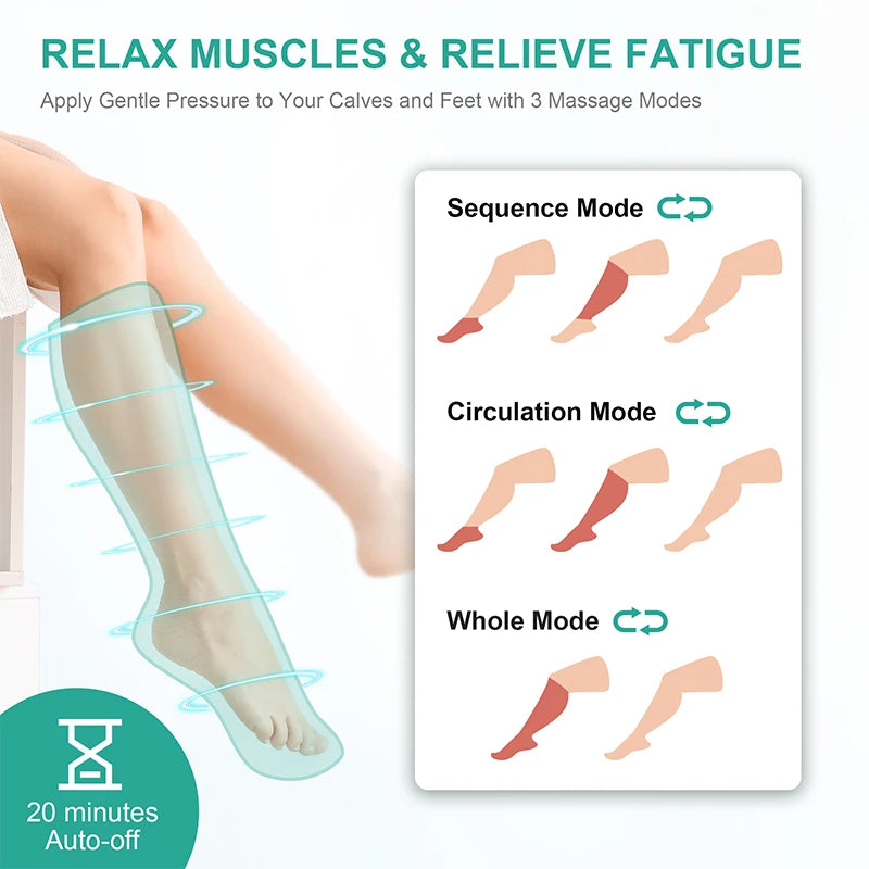 Air Compression Leg Massage Boot