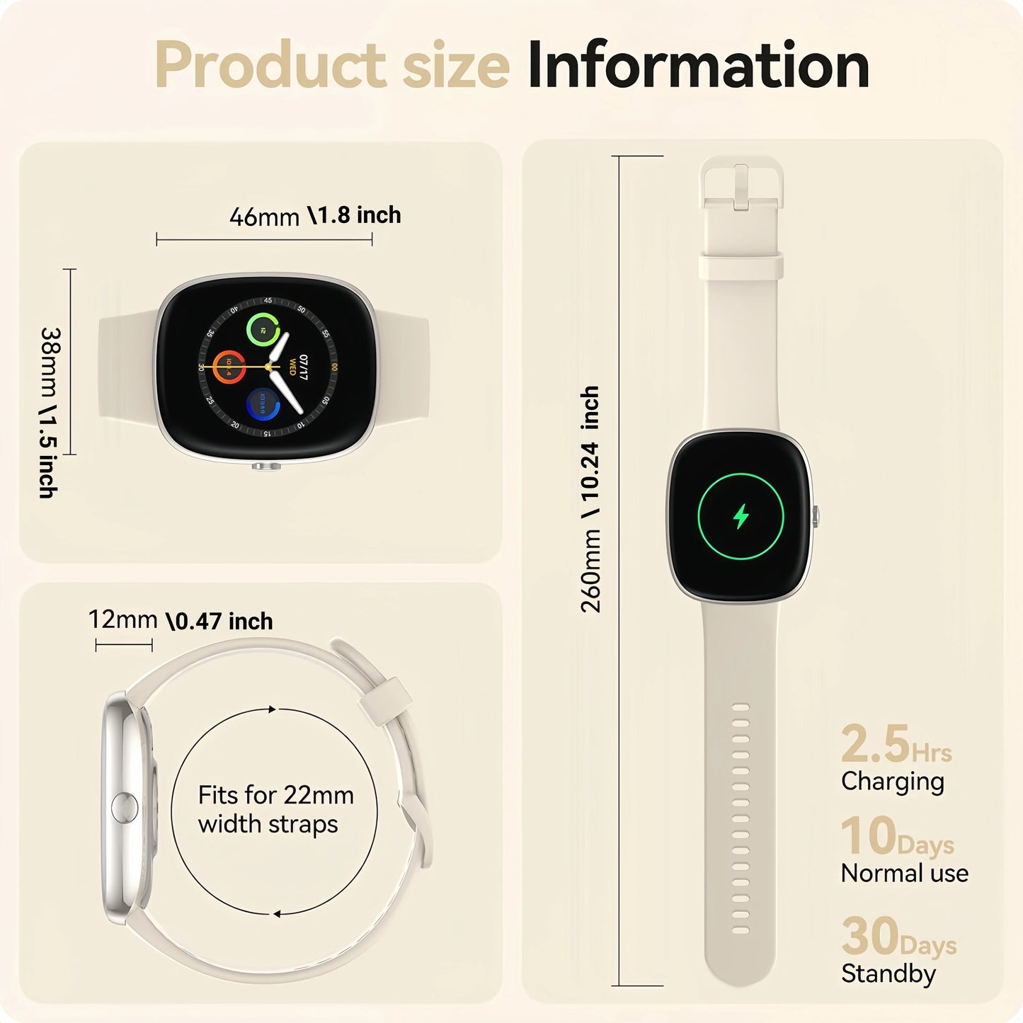 Smart Mens/Womens Fitness Watch