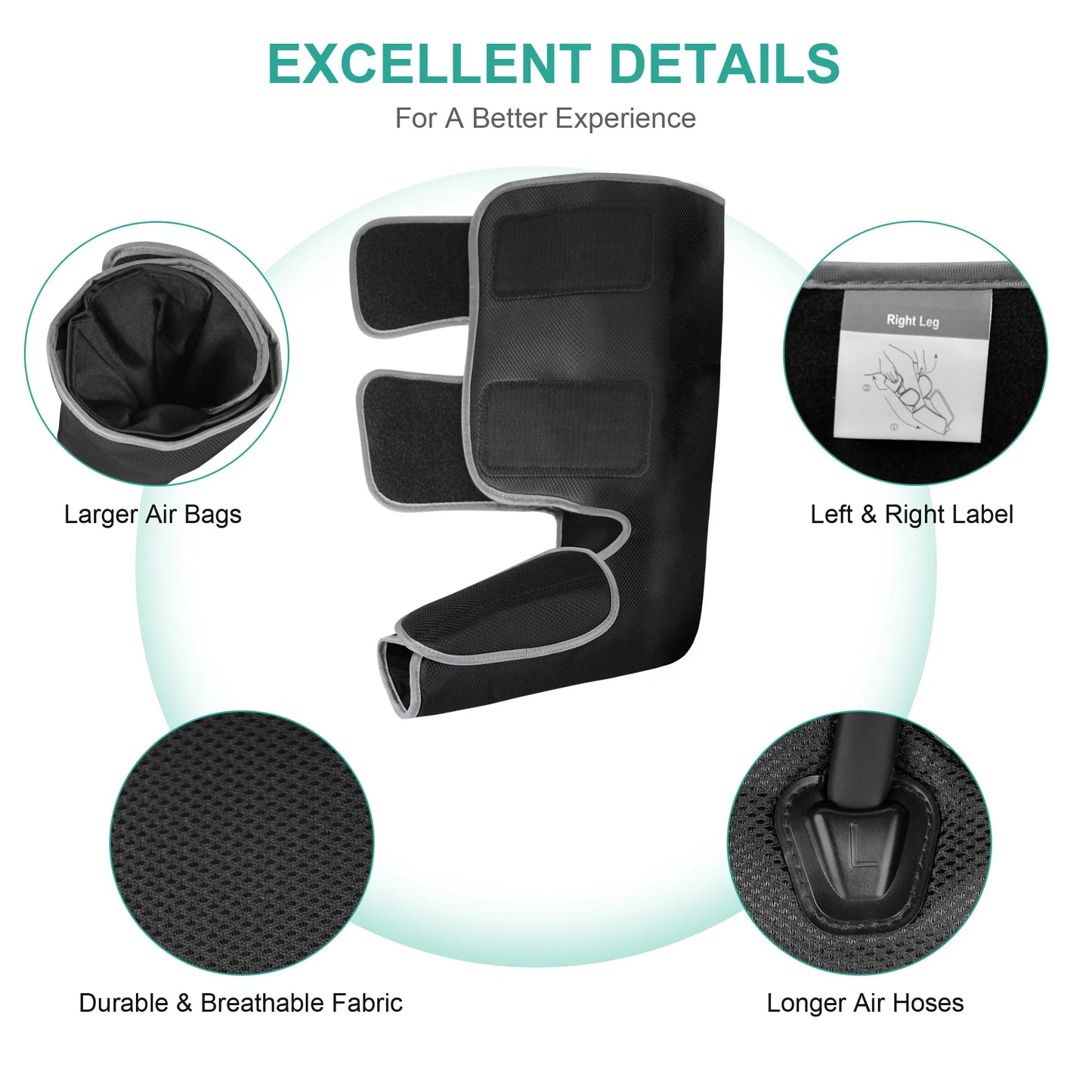 Air Compression Leg Massage Boot