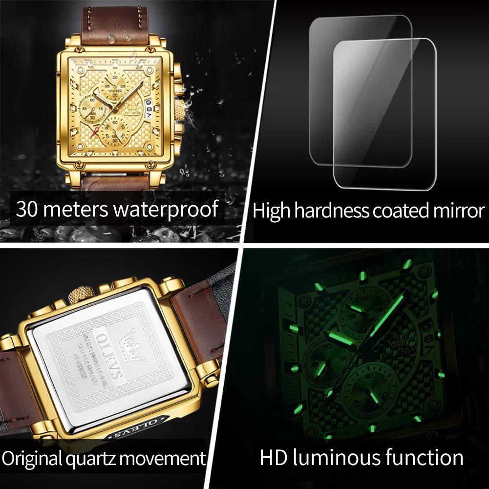 Men's Luxury Waterproof Quartz Wrist Watch