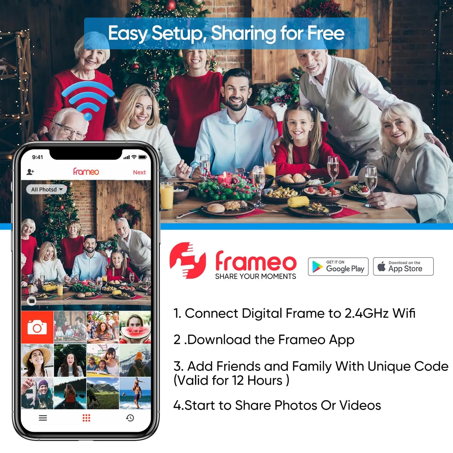 Wifi Digital Electronic Picture Frame