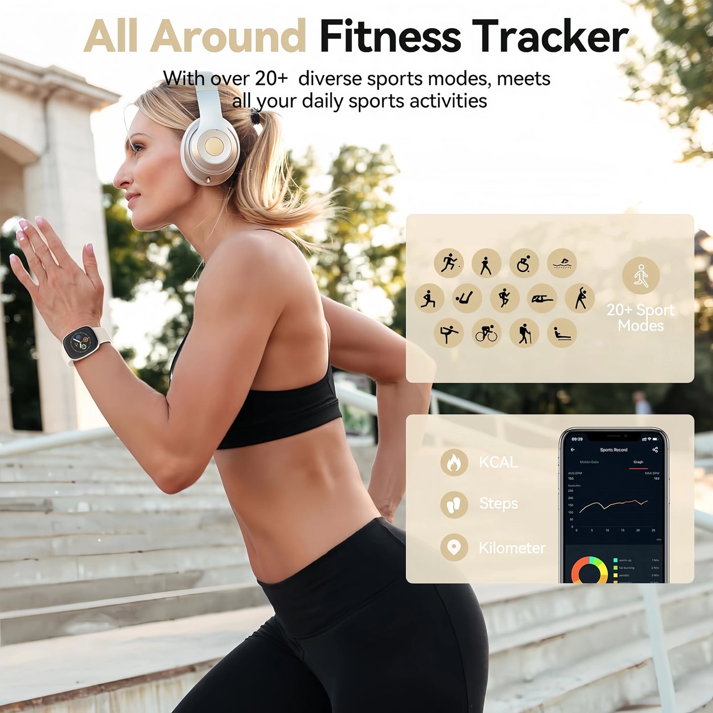 Smart Mens/Womens Fitness Watch