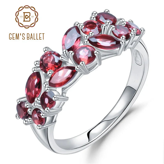 925 Sterling Silver Rose Gold Plated Gemstone Ring