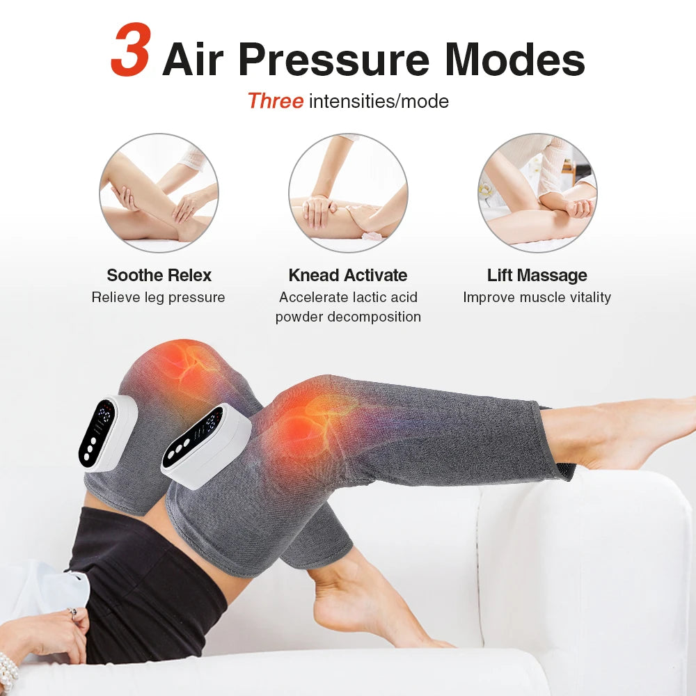 Heated 3-speed Air Compression Leg Massager