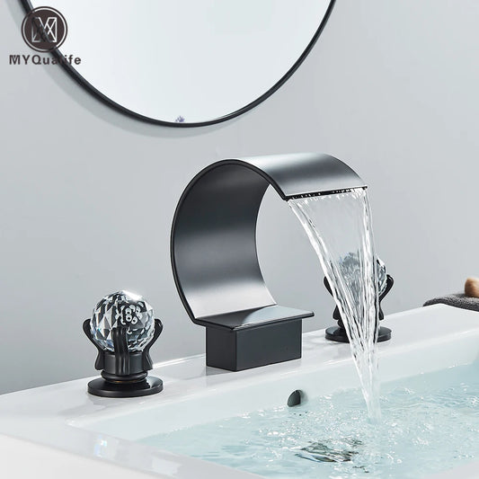 Black Brass Bathroom Faucet