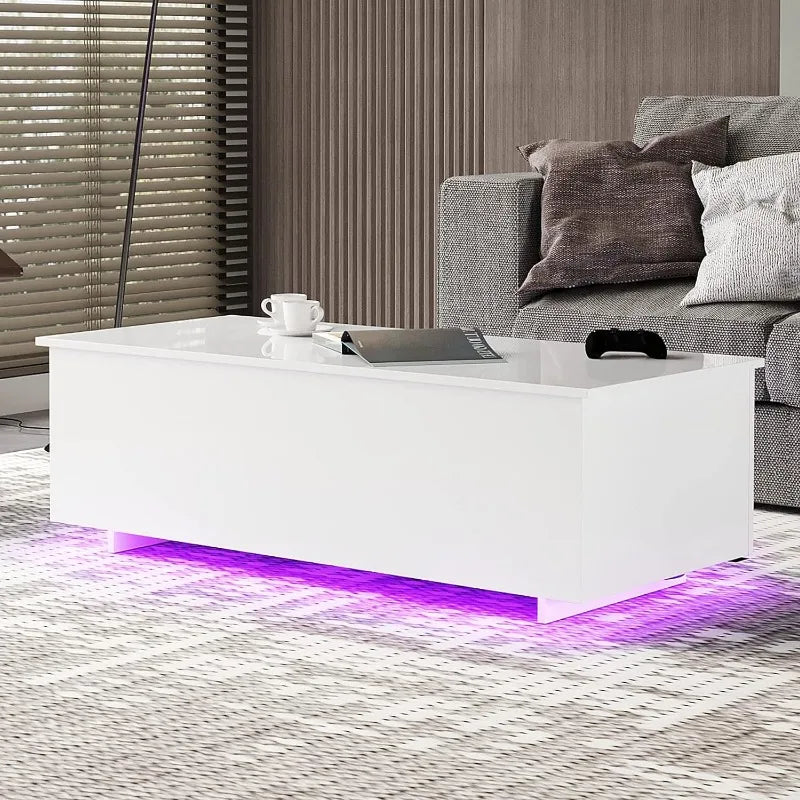 LED High Gloss Coffee Table