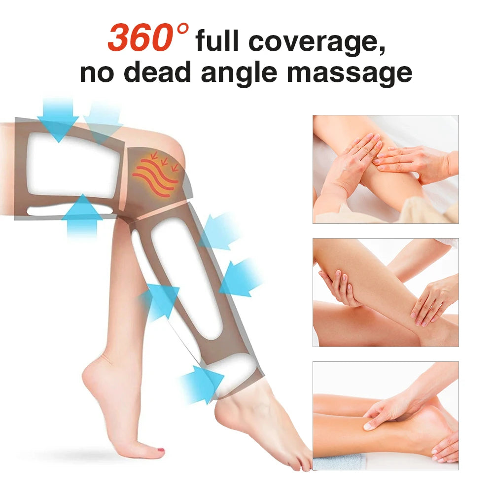 Heated 3-speed Air Compression Leg Massager