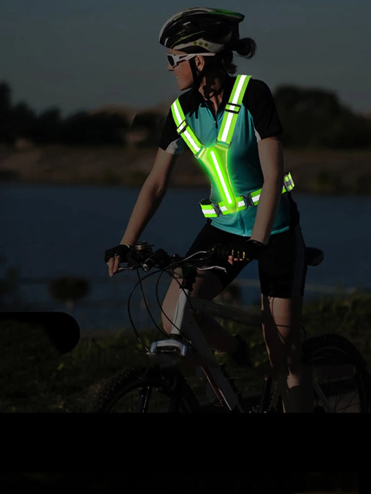 LED Reflective Running Vest