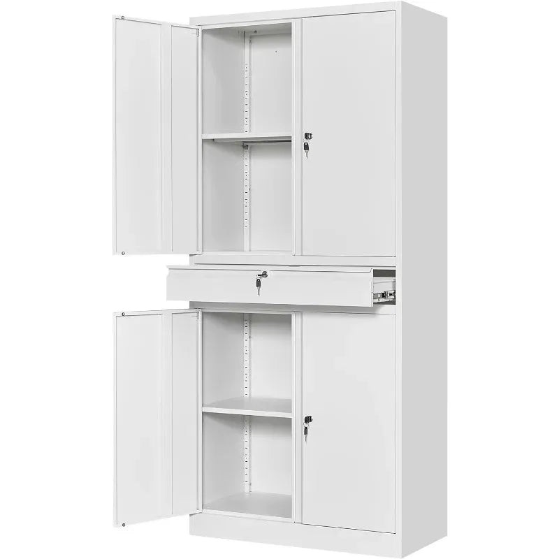 Metal Garage Storage Cabinet with Adjustable Shelves